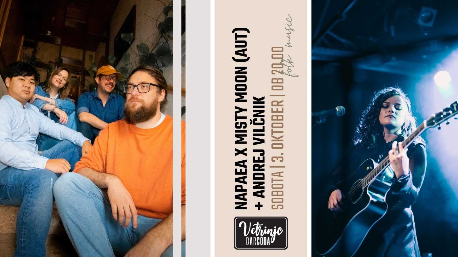 Koncert Napea x Misty Moon | 3. 10. 2026