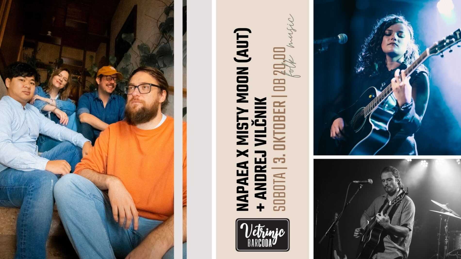 Koncert Napea x Misty Moon | 3. 10. 2026